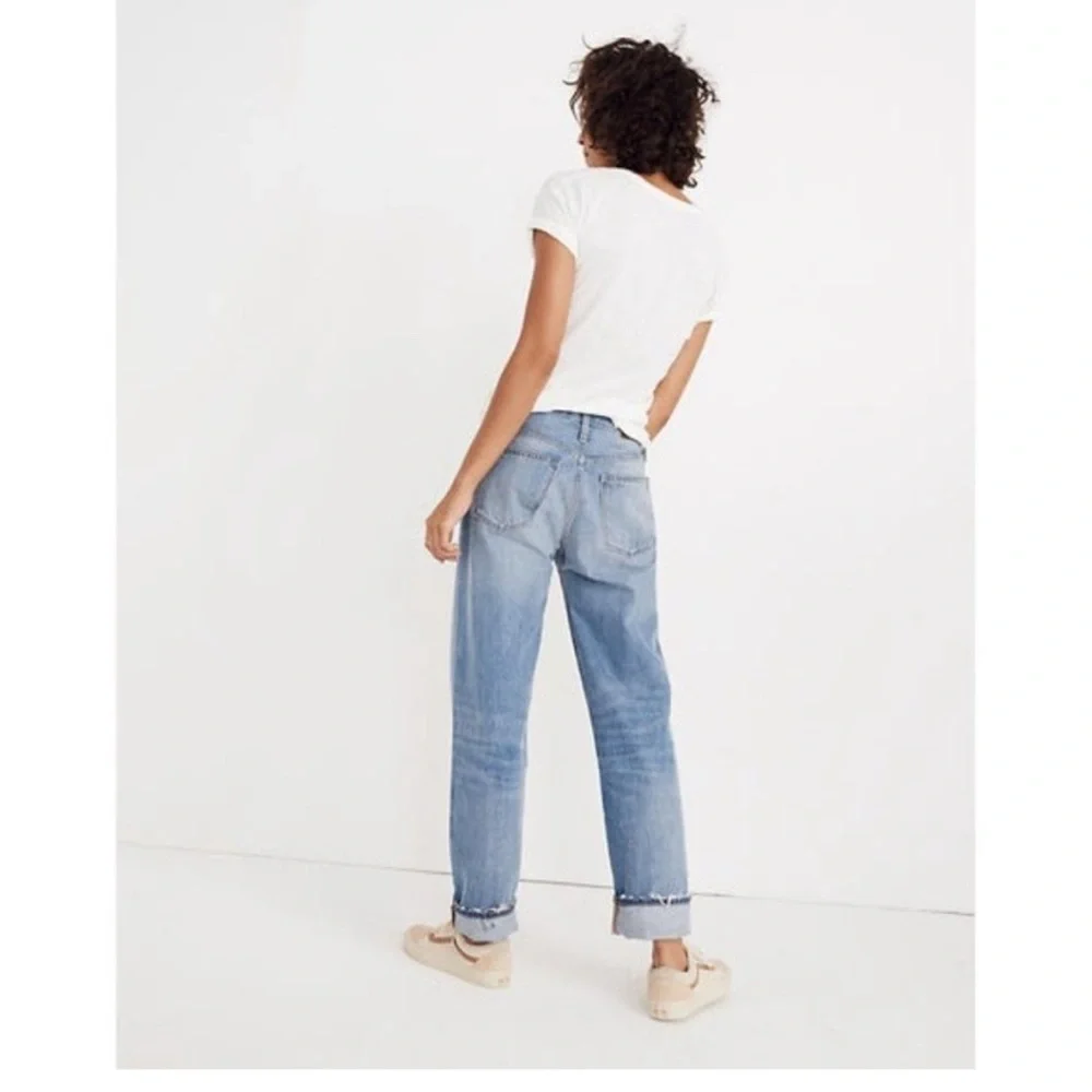 Madewell The Dadjean Jeans Straight Medium Wash Size 26 - Picture 2 of 6